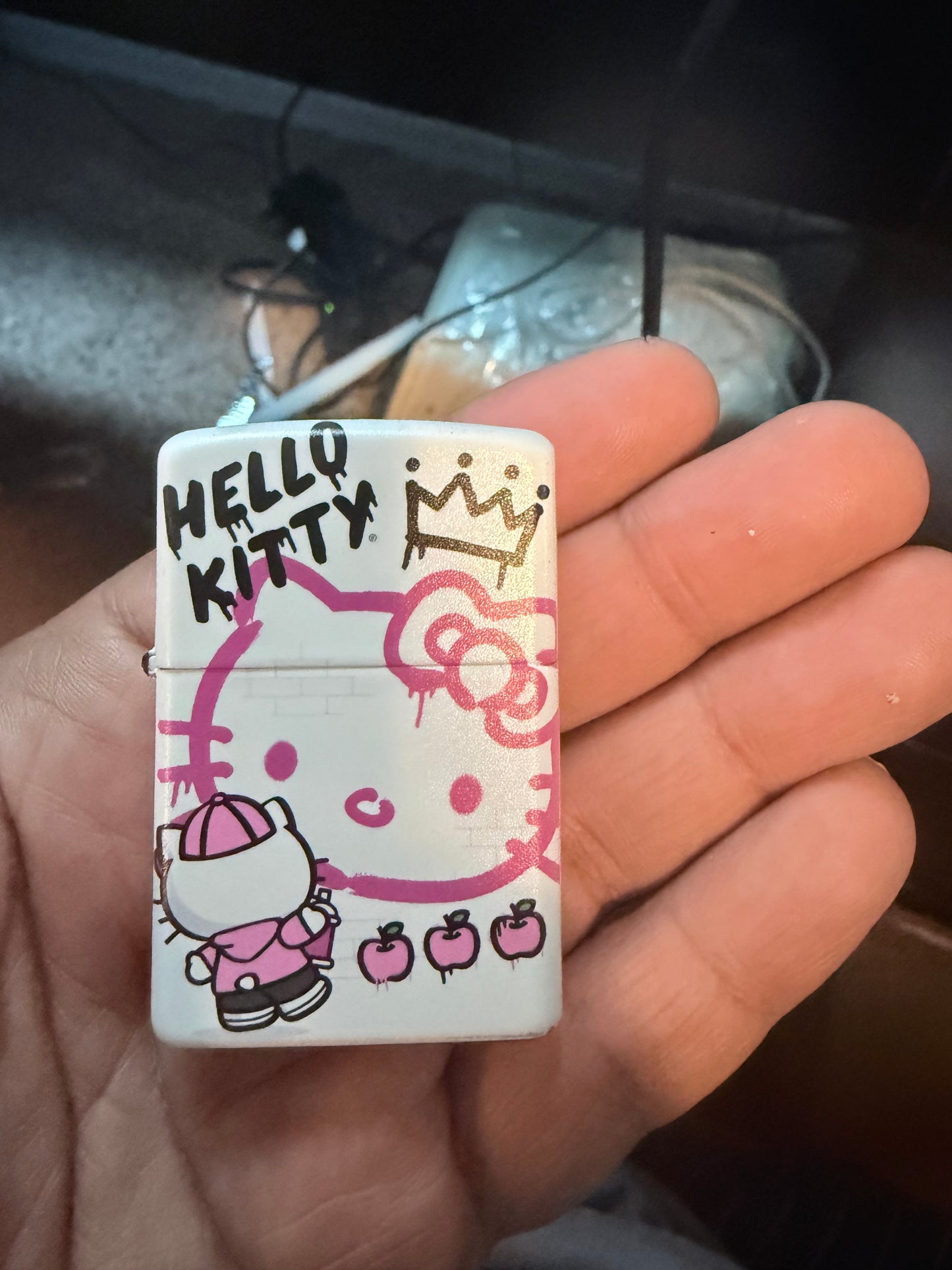 Hello Kitty Graffiti Skull/Streetwear Windproof Lighter