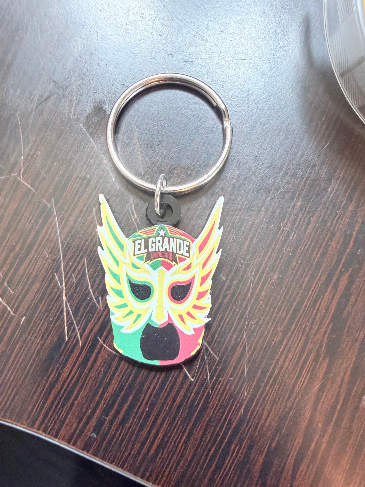 Lucha Libre Mask Keychain set of 4